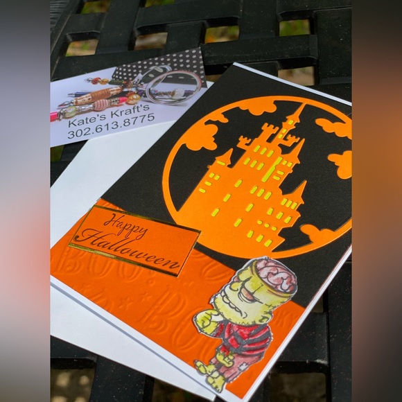 Lot of 6 Handmade Halloween Cards - Picture 8 of 10